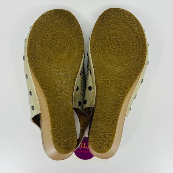 Pikolinos Women's Benissa Smoke Leather Wedge Sandals 868-9342 Size 40/ 9-9.5 US - Picture 10 of 12